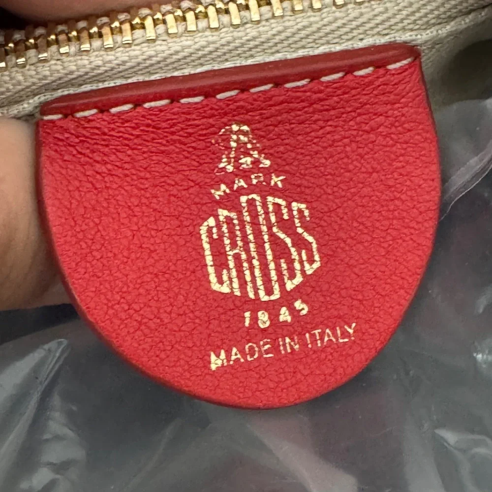 Mark Cross‎ Red Leather Hobo Bag